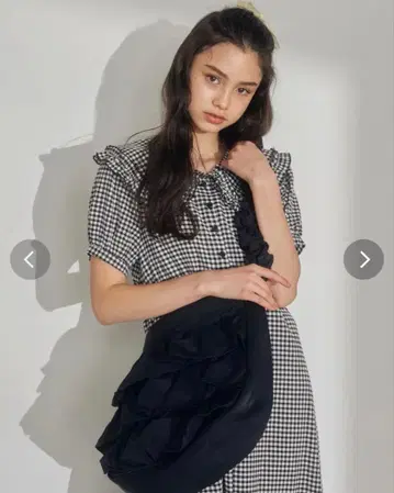 merry jenny 쿠슈쿠슈 숄더 프릴 bag 블랙