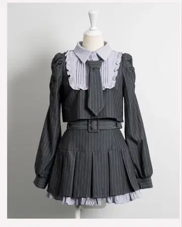 하이웨스트 프릴 플리츠 미니스커트 피움 Pium 셋업