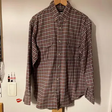 THE NORTH FACE 체크 무늬 플란넬 셔츠 XL