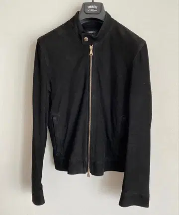 EMMETI JURI 엠메티 가죽 자켓 스웨이드 골드 44S