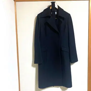 [새상품급] ZAZIE 블랙 롱 코트 자지 벨트 있음 M 사이즈 여성용