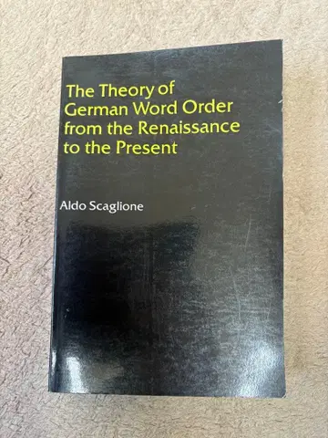 The Theory of German Word Order