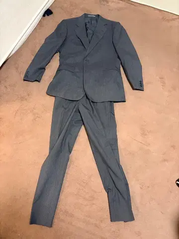 그레이 스트라이프 비즈니스 정장 (신장 176cm / 허리둘레 89cm)