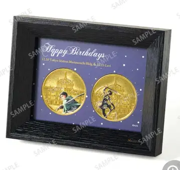 진격의 거인 기념 메달 세트 도쿄역&리바이 벌스데이 055번