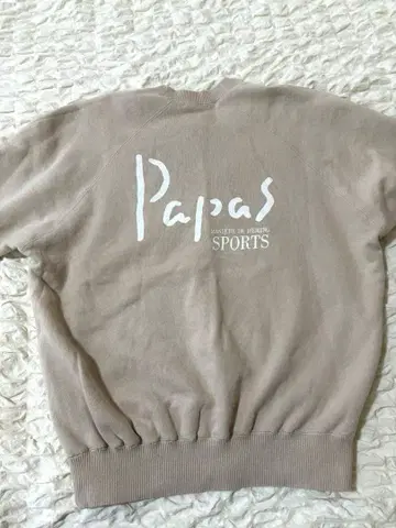 Papas SPORTS 백 프린트 베이지 맨투맨