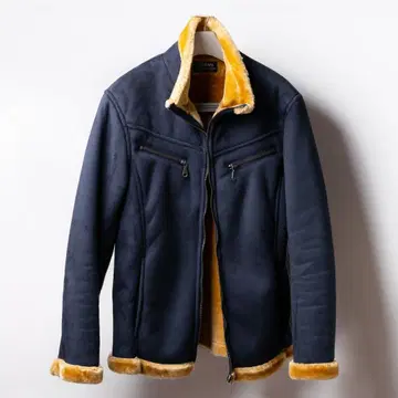 네이비 플리스 자켓 보아 옷깃