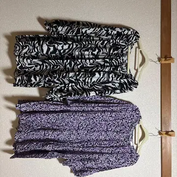 5부 소매 7부 소매 튜닉 세트