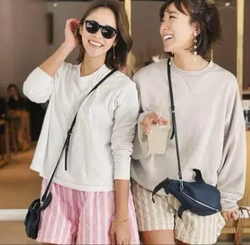 로지몬스터 핑크 스트라이프 퀼팅 숏팬츠 [ 새상품 ]