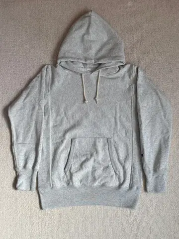 2024 봄/여름 리버스 위브 후드 맨투맨 챔피온 M 라이트 그레이