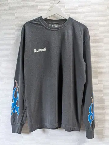 모즈쿠님 오더 제품 ALTERNNA 파이어 패턴 롱 T