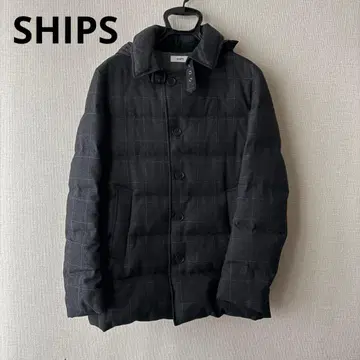 SHIPS 미우랄 다운 다운 자켓 코트 후드 부착 그레이 M
