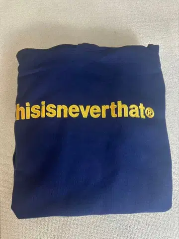 thisisneverthat 네이비 로고 자수 후드티 S M L