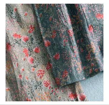 SOIL 북유럽,  별주 플라워 프린트 꽃무늬 개더 스커트