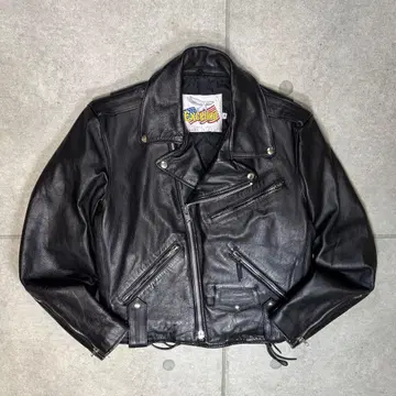 Excelled 더블 라이더스 가죽 천연 가죽 90s USA제 바이커