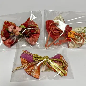 일본 의류 머리 장식 3세트 머리 장식 기모노 기모노 일본 의류
