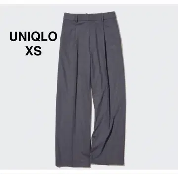 [ UNIQLO ] 턱 와이드 팬츠 XS