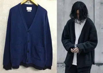 요크 22AW 미 레이어드 니트 가디건