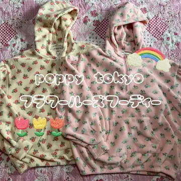 [ POPPY ] 플라워 루즈 후디 [ 아사기니뇨 ]