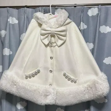 MARS 판초 코트 화이트