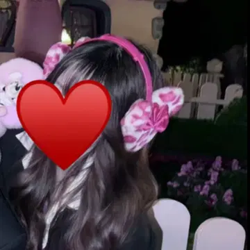 디즈니 레오파드 무늬 귀도리