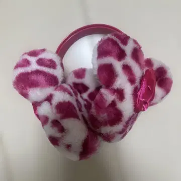 디즈니 레오파드 무늬 귀도리