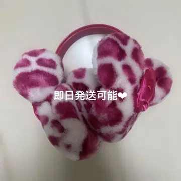 디즈니 레오파드 무늬 귀도리