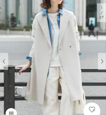 어반 리서치 더블 크로스 가운 코트