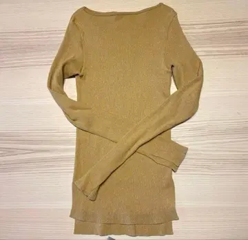 AURALEE RonHerman 별주 기가 리브 보트 넥 풀오버 라메