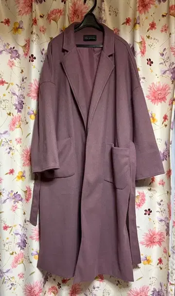 La-gemme 퍼플 롱 코트 미사용 새상품