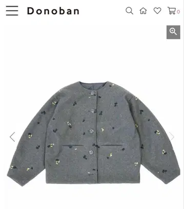 Donoban 플로렛 자켓 그레이