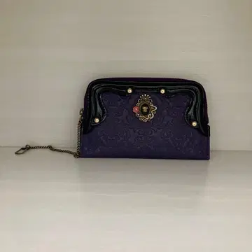 안나수이 셀팡 카드 케이스 미니 지갑 퍼플