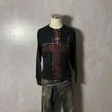 y2k 그런지 헤이세이 갸루 펑크 락 시크 스타일 십자가