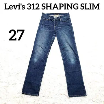 리바이스 312 쉐이핑 슬림 데님 청바지 27 블루