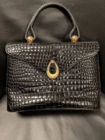 하마노 크로커다일 핸드백