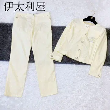 [ 이타리야 ] 셋업 스트라이프 자켓 팬츠 로고 일본제