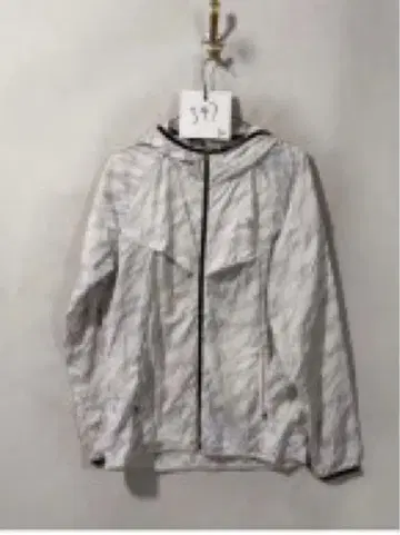 화이트 컬러 나일론 후드티 / 후드 올 패턴 디자인