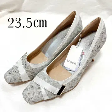 새상품 tehen 테엔 스퀘어토 펌프스 23.5 쿠션 인솔