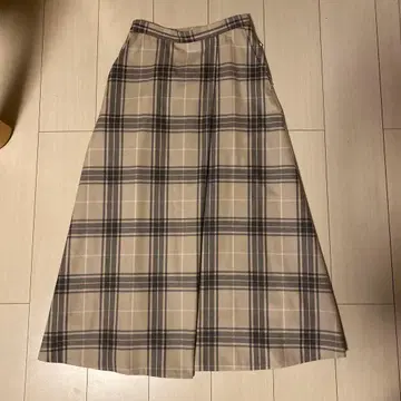 UNITED ARROWS 체크 무늬 롱 스커트 새상품급