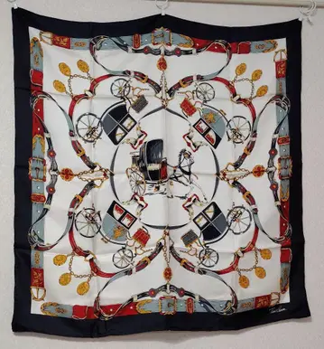 새상품 Tiuo Pauri 티노라우리 문배트 대형 실크 스카프