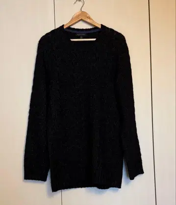 BANANA REPUBLIC 블랙 케이블 니트 XL