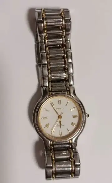 SEIKO의 실버와 골드 스테인리스 쿼츠 손목시계 (배터리 교체 완료)