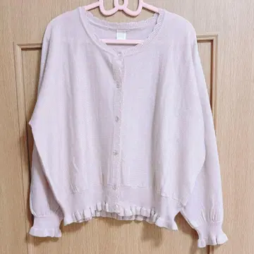 시크릿 허니 핑크 가디건