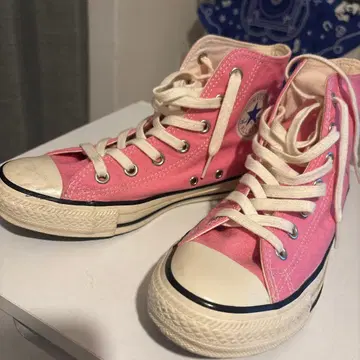 CONVERSE 핑크 하이컷 스니커즈 24.5cm