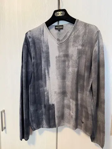 EMPORIO ARMANI 추상 패턴 니트 삭스 세트