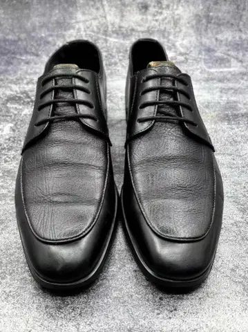 블랙 가죽 드레스 신발