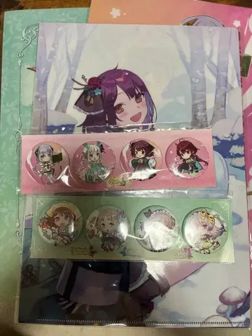 소피의 아틀리에 클리어 파일 캔뱃지 굿즈 세트