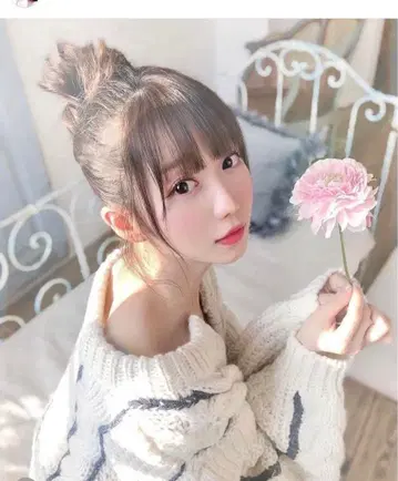 snidel 핸드 스티치 케이블 니트 풀오버 오타니 에미리 미리냐