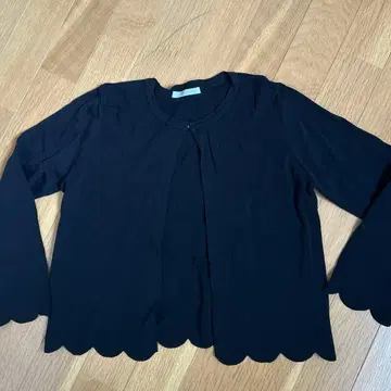 프리마셰렐 스칼라 디자인 니트 볼레로 블랙