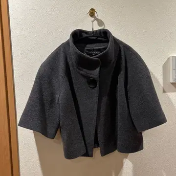 테리 판초 숏 자켓