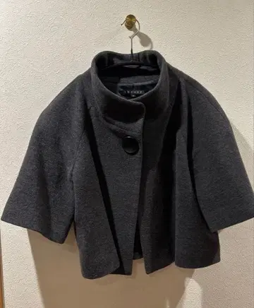 테리 판초 숏 자켓